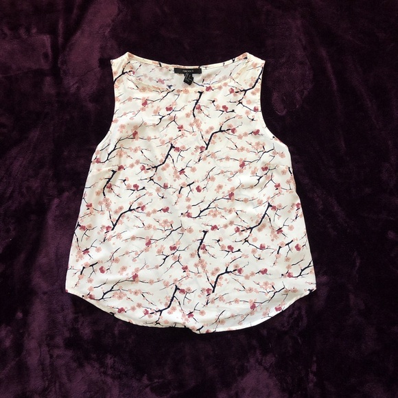 White Blouse with Cherry Blossoms - Picture 2 of 4